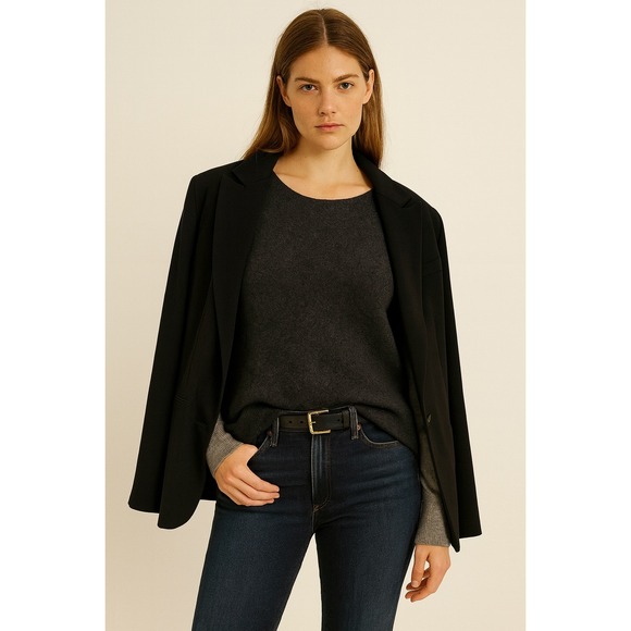 Club Monaco Sweaters - Club Monaco Cashmere Two‎ tone Long Sleeve Crew neck Sweater Size L